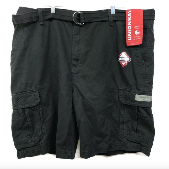 UNIONBAY Shorts Nwt Unionbay Mens Cargo Shorts Survivor Black